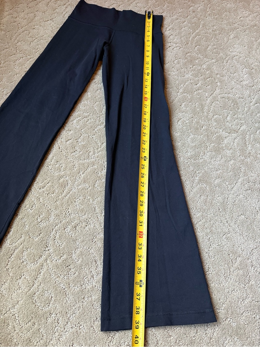 Size 6 or 4 lululemon athletica Black Flare Pants - Picture 3 of 6